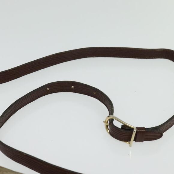 CELINE Macadam Canvas Shoulder Bag Beige Gold - Picture 8 of 13